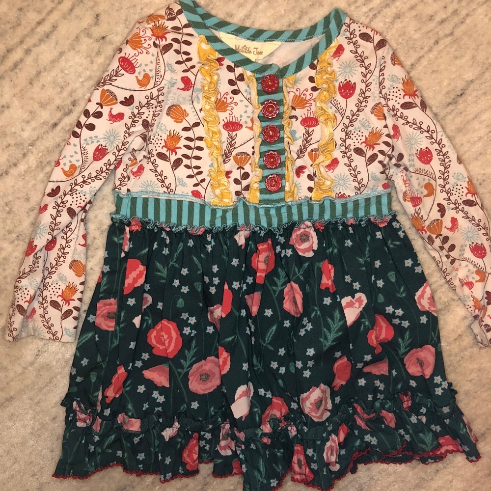 Matilda Jane Dress w/Diaper Cover 12-18 mos